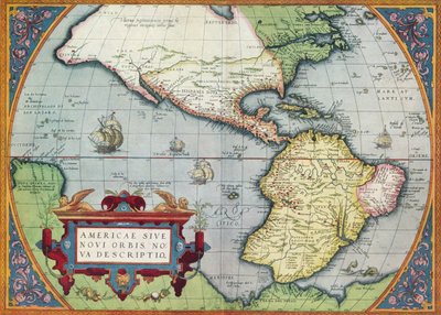 Ameryka, czyli Nowy Świat: Z Theatrum Orbis Terrarum Abrahama Orteliusa, 1570, 1570, 19 autorstwa Abraham Ortelius