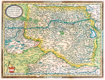 Wschodnia Austria autorstwa Abraham Ortelius
