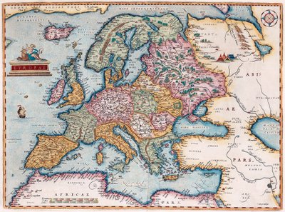 Europejski Od: Teatr Świata, 1579 autorstwa Abraham Ortelius