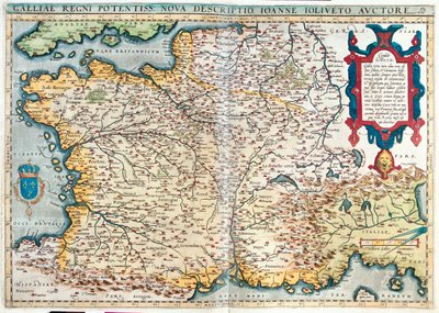 Francja autorstwa Abraham Ortelius