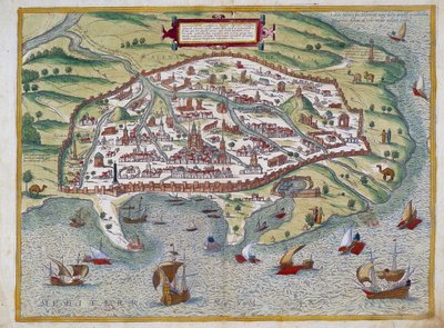 Mapa Aleksandrii — autorstwa Abrahama Orteliusa, Antwerpia autorstwa Abraham Ortelius