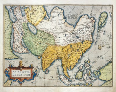 Mapa Azji z Teatru Świata autorstwa Abrahama Orteliusa autorstwa Abraham Ortelius