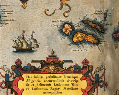 Mapa Wysp Azorów z Theatrum Orbis Terrarum autorstwa Abrahama Orteliusa autorstwa Abraham Ortelius
