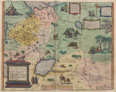 Mapa Rosji Od: Mapa świata autorstwa Abraham Ortelius