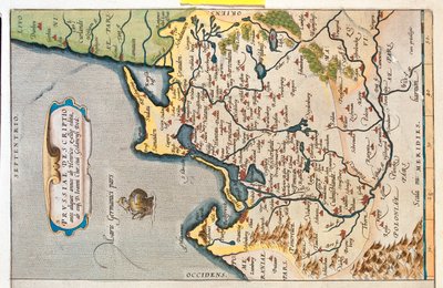 Północno-wschodnia Polska, Rosja, Litwa autorstwa Abraham Ortelius