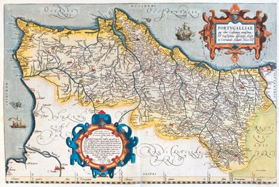 Portugalia autorstwa Abraham Ortelius