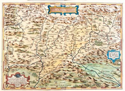 Rumunia autorstwa Abraham Ortelius
