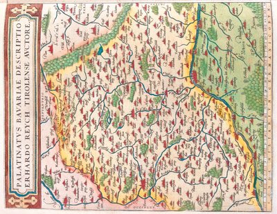 Państwo: Bawaria, Niemcy autorstwa Abraham Ortelius