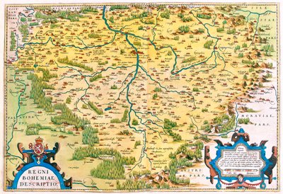 Zachodnie Czechy, Niemcy (kraje związkowe: Bawaria, Saksonia) autorstwa Abraham Ortelius