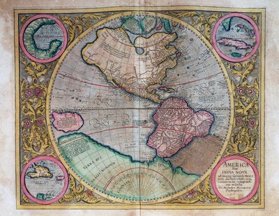 Mapa świata Abrahama Orteliusa (1527-1598) autorstwa Abraham Ortelius