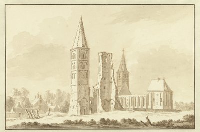 Opactwo Egmond autorstwa Abraham Rademaker