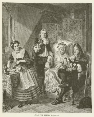 Argan i Doktor Diafoirus autorstwa Abraham Solomon