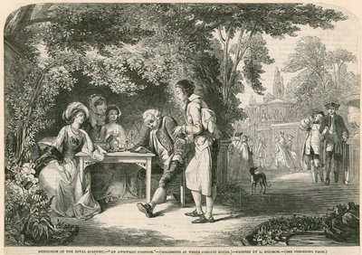 Złotnik w White Conduit House, Islington, Londyn autorstwa Abraham Solomon