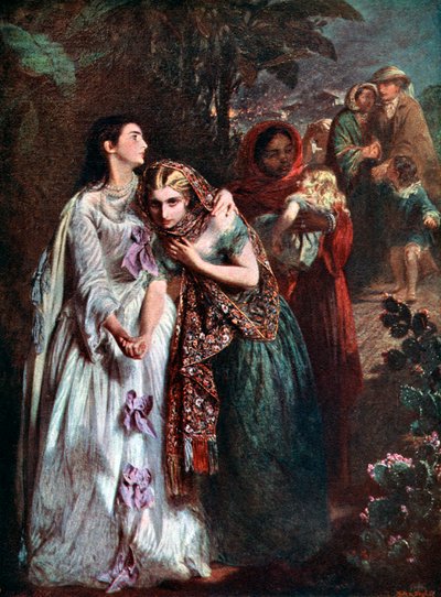 Ucieczka z Lucknow, 1858, ok. 1920 autorstwa Abraham Solomon