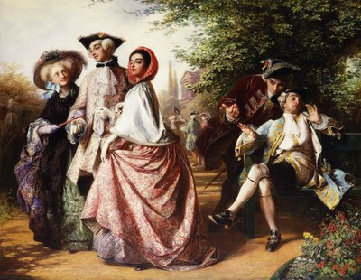 Lis i winogrona, 1858 autorstwa Abraham Solomon