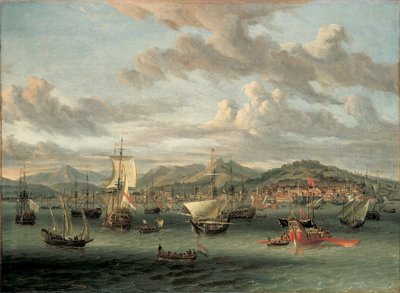 Holenderska żegluga z Zatoki Smyrna na barce państwowej autorstwa Abraham Storck