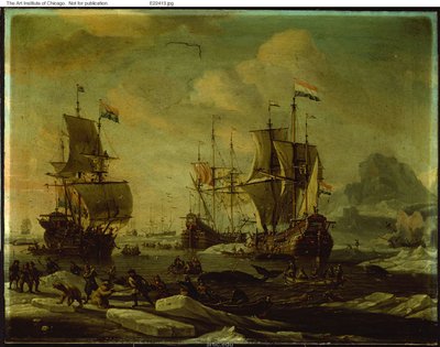 Holenderska Flota Wielorybnicza autorstwa Abraham Storck