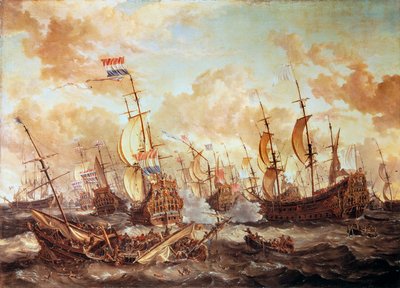 Bitwa czterodniowa autorstwa Abraham Storck