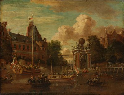 Muzułmańskie poselstwo z wizytą w Amsterdamie autorstwa Abraham Storck