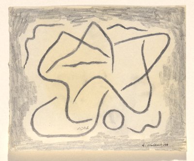 Linie rytmiczne: abstrakcja autorstwa Abraham Walkowitz