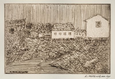 Scena uliczna, budynek lub portret, 1902-1905. autorstwa Abraham Walkowitz