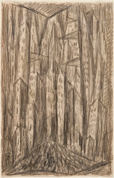 Miasto, 1909. autorstwa Abraham Walkowitz