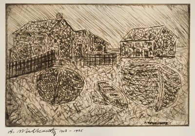 Bez tytułu jeden z sześciu odbitek, 1903-1925. autorstwa Abraham Walkowitz