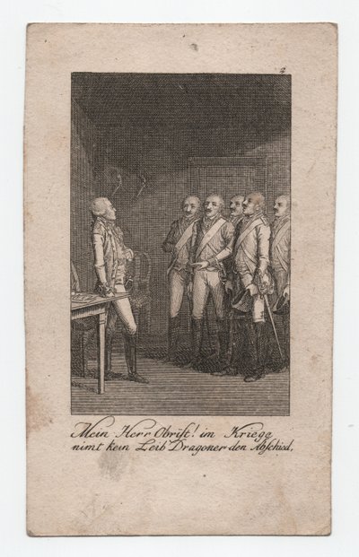 Mój pan Obrist! , ok. 1795 (rycina) autorstwa Abraham Wolfgang Küffner
