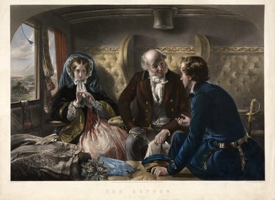 Powrót (pierwsza klasa), wyd. 1857 autorstwa Abraham after Solomon