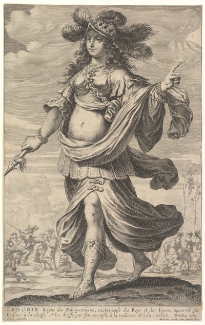Zenobia, ilustracja z „Galerii silnych kobiet” Pierre