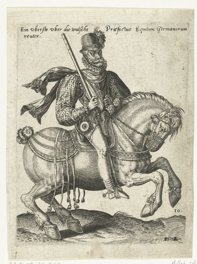 Dowódca niemieckiego jeźdźca autorstwa Abraham de Bruyn (attributed to)