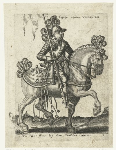 Niemiecki jeździec w zbroi autorstwa Abraham de Bruyn (attributed to)