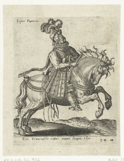 Francuski jeździec z bronią autorstwa Abraham de Bruyn (attributed to)