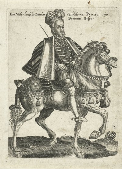 Giermek holenderski na koniu autorstwa Abraham de Bruyn (attributed to)
