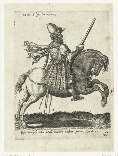 Holenderski jeździec z karabinkiem autorstwa Abraham de Bruyn (attributed to)