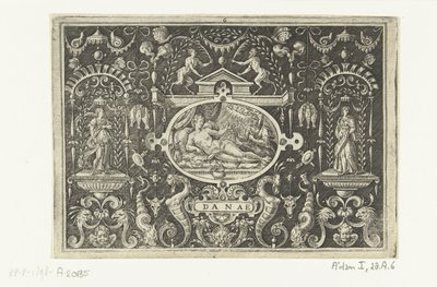 Danae i Jupiter jak deszczowe kawałki złota DANAE (tytuł na obiekcie) autorstwa Abraham de Bruyn