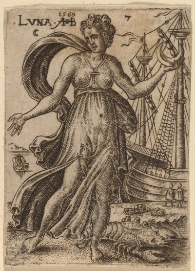 Księżyc autorstwa Abraham de Bruyn