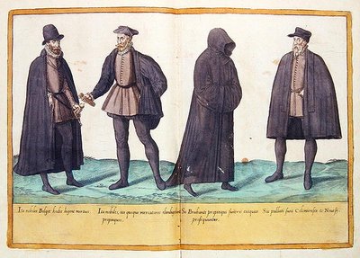 Stroje z XVI wieku z „Omnium Poene Gentium Imagines”, wydanej w Kolonii autorstwa Abraham de Bruyn
