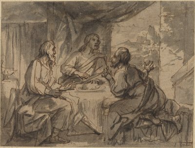 Kolacja w Emaus autorstwa Abraham van Diepenbeeck