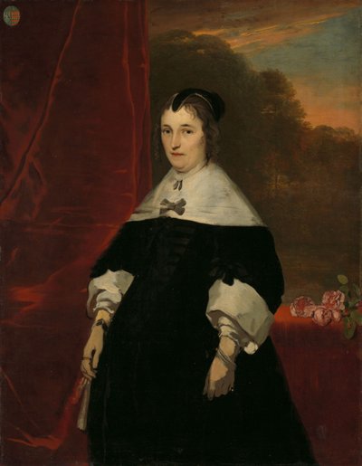 Machteld Bas (zm. 1681). Żona Abrahama de Visscher autorstwa Abraham van den Tempel (attributed to)