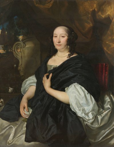 Portret Cathariny van der Voort Katarzyna van der Voort (1622-74). Druga żona Pietera de la Court autorstwa Abraham van den Tempel