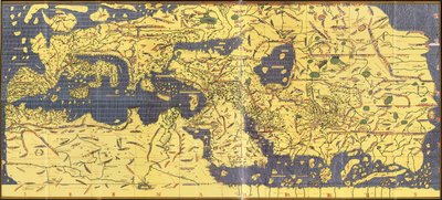 Kopia "Kitab Rudjdjar" lub "Tabula Rogeriana" z 1154 r. autorstwa Abu Muhammad (after) Al Idrisi or Edrisi