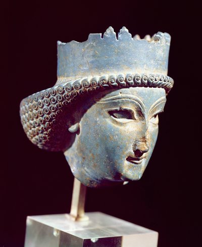 Głowa księcia, z Persepolis, V-IV wpne (lapis lazuli) autorstwa Achaemenid