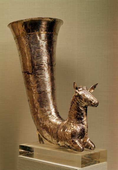 Rhyton w formie koziorożca z Iranu (złoto) autorstwa Achaemenid