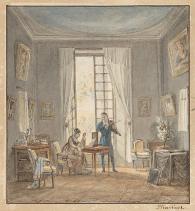 Wnętrze salonu z Gabrielem d