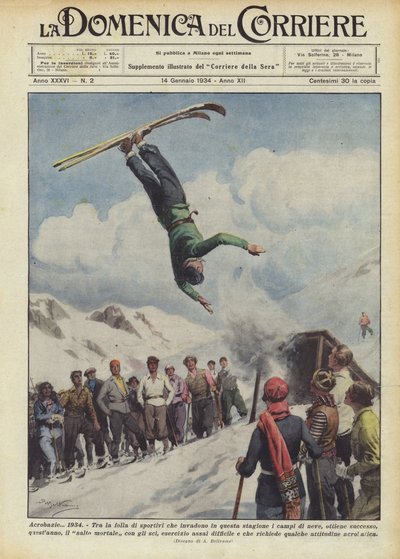 Akrobacje? 1934 autorstwa Achille Beltrame