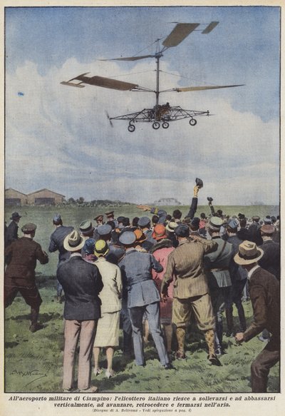 Czy na lotnisku wojskowym Ciampino włoski helikopter potrafi się wznosić i opuszczać? autorstwa Achille Beltrame