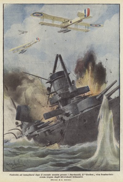 Czy Goeben został zbombardowany? autorstwa Achille Beltrame