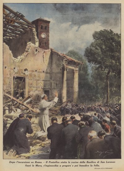 Po nalocie na Rzym autorstwa Achille Beltrame