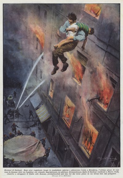 Heroizmy Włochów autorstwa Achille Beltrame